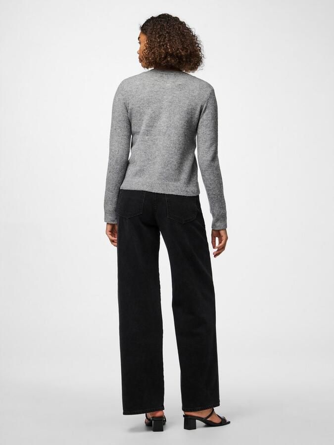 Pieces Regular fit gebreid jack met wol model 'MALOU' - Foto 4