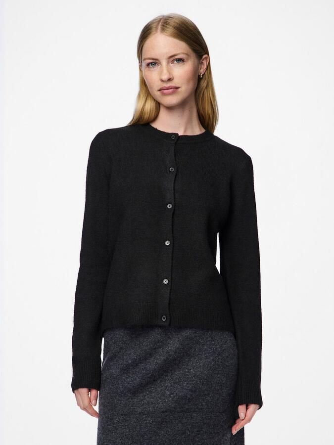 Pieces Regular fit gebreid jack met wol model 'MALOU' - Foto 8