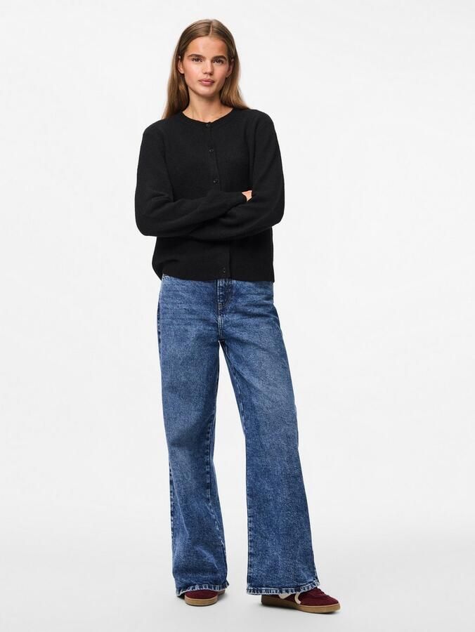 Pieces Regular fit gebreid jack met wol model 'MALOU' - Foto 4