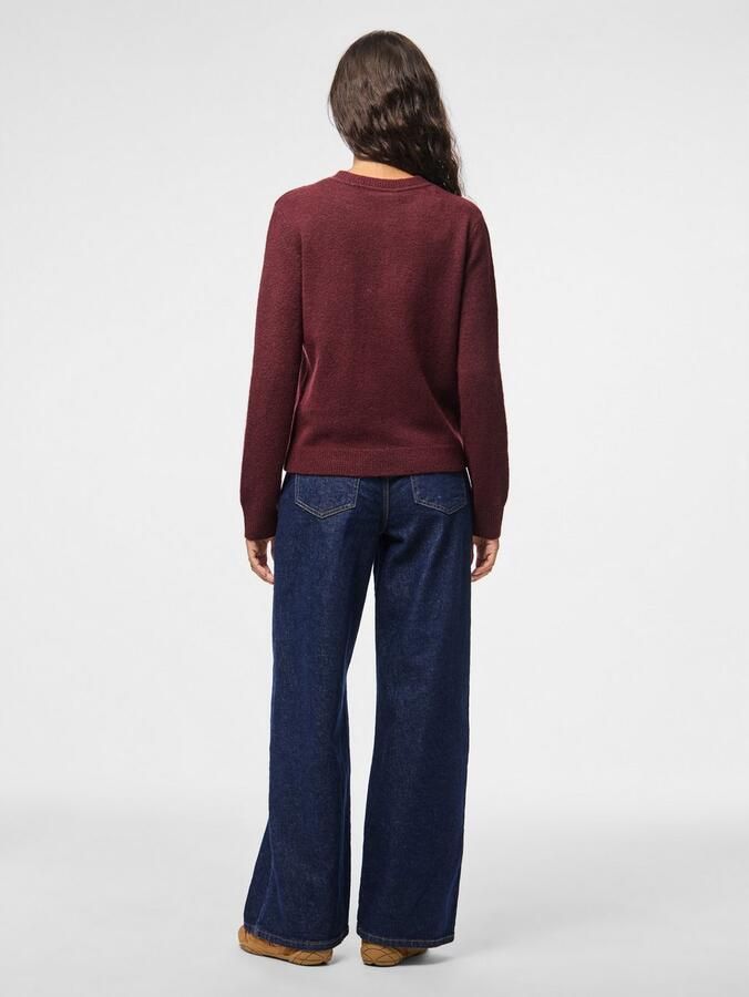 Pieces Regular fit gebreid jack met wol model 'MALOU' - Foto 4