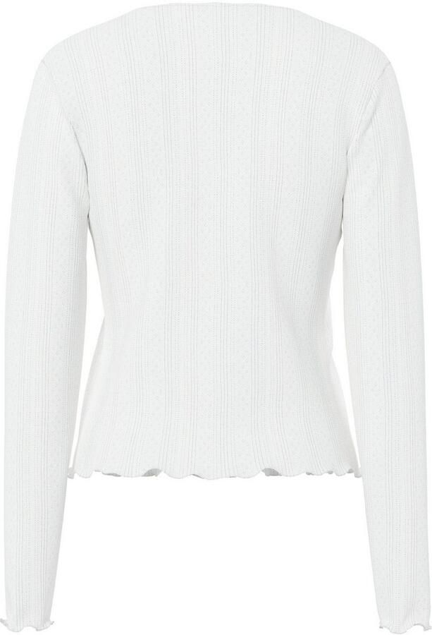 Pieces Slim fit gebreid jack van puur katoen model 'MARIE' - Foto 5