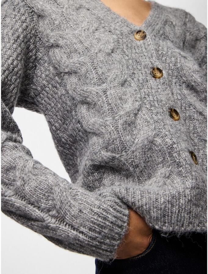 Pieces Regular fit gebreid jack met wol model 'NINA' - Foto 2