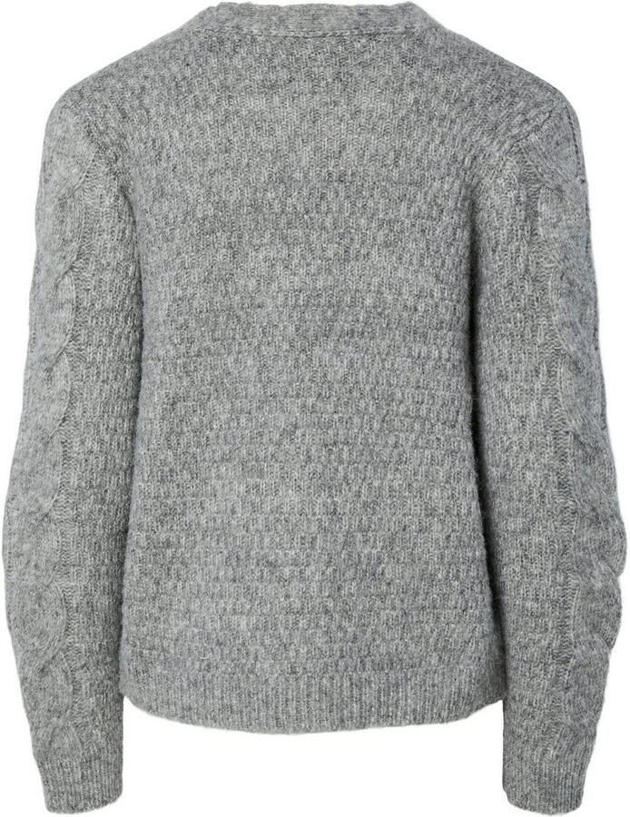 Pieces Regular fit gebreid jack met wol model 'NINA'