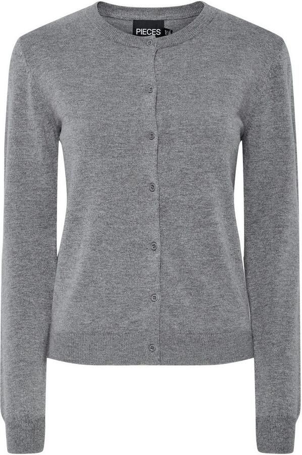 Pieces Slim fit gebreid jack van viscosemix model 'NORA' - Foto 7