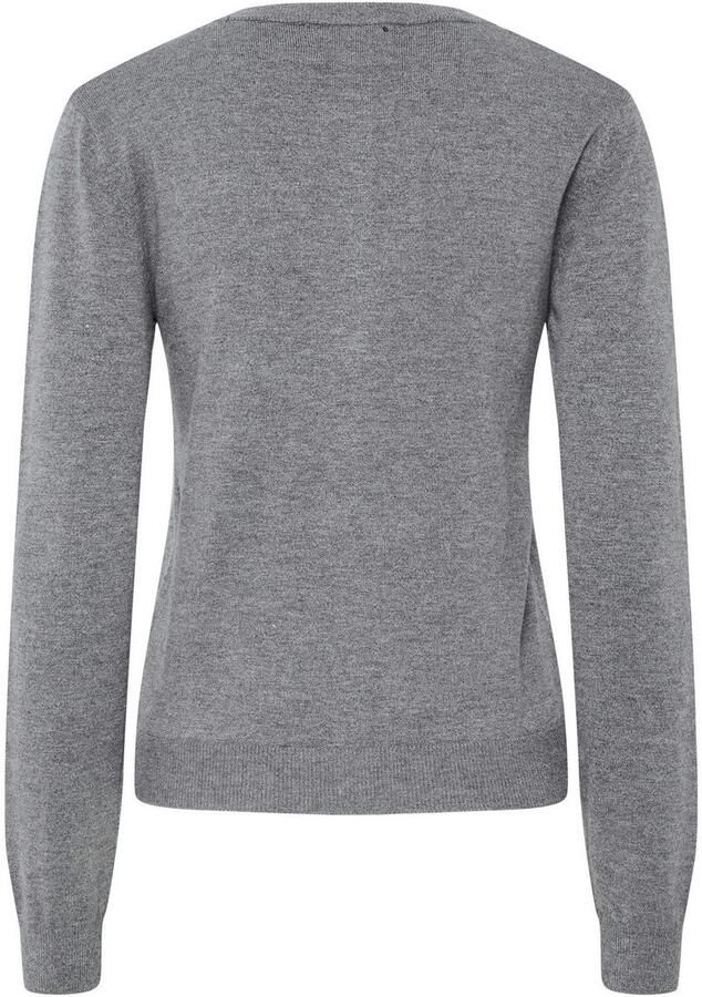 Pieces Slim fit gebreid jack van viscosemix model 'NORA' - Foto 4