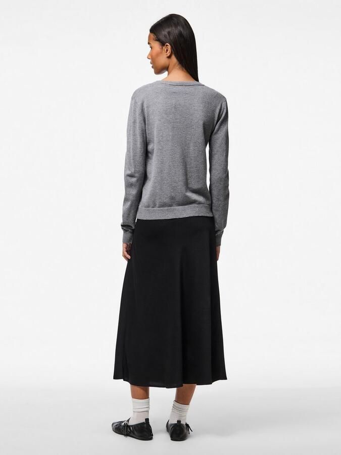 Pieces Slim fit gebreid jack van viscosemix model 'NORA' - Foto 3