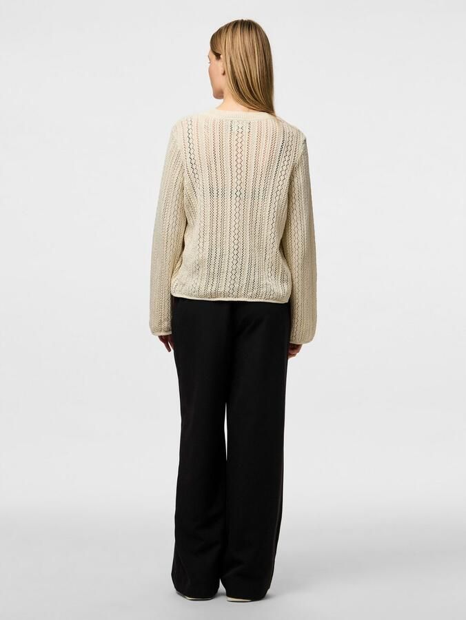 Pieces Comfort fit gebreid jack van zuiver katoen model 'NUKA' - Foto 7