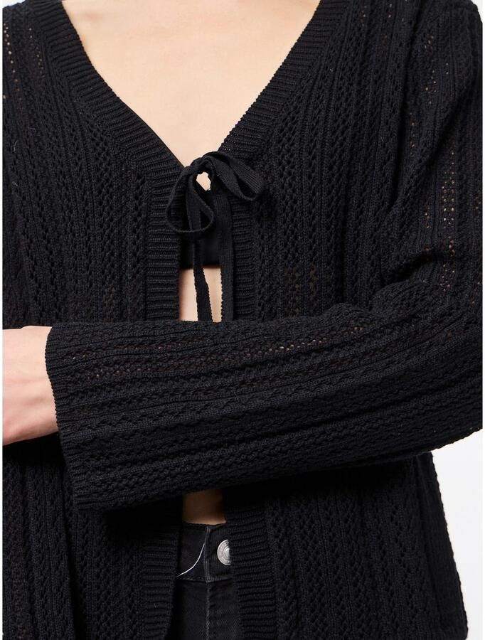 Pieces Comfort fit gebreid jack van zuiver katoen model 'NUKA' - Foto 2