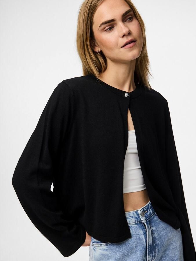 Pieces Regular fit gebreid jack van viscosemix model 'ORINA' - Foto 2