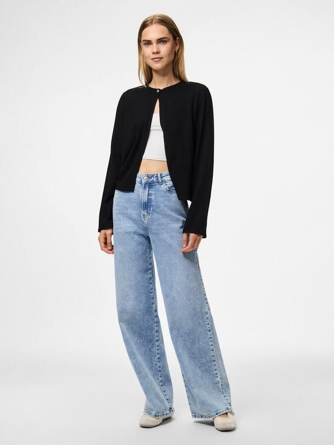 Pieces Regular fit gebreid jack van viscosemix model 'ORINA' - Foto 4