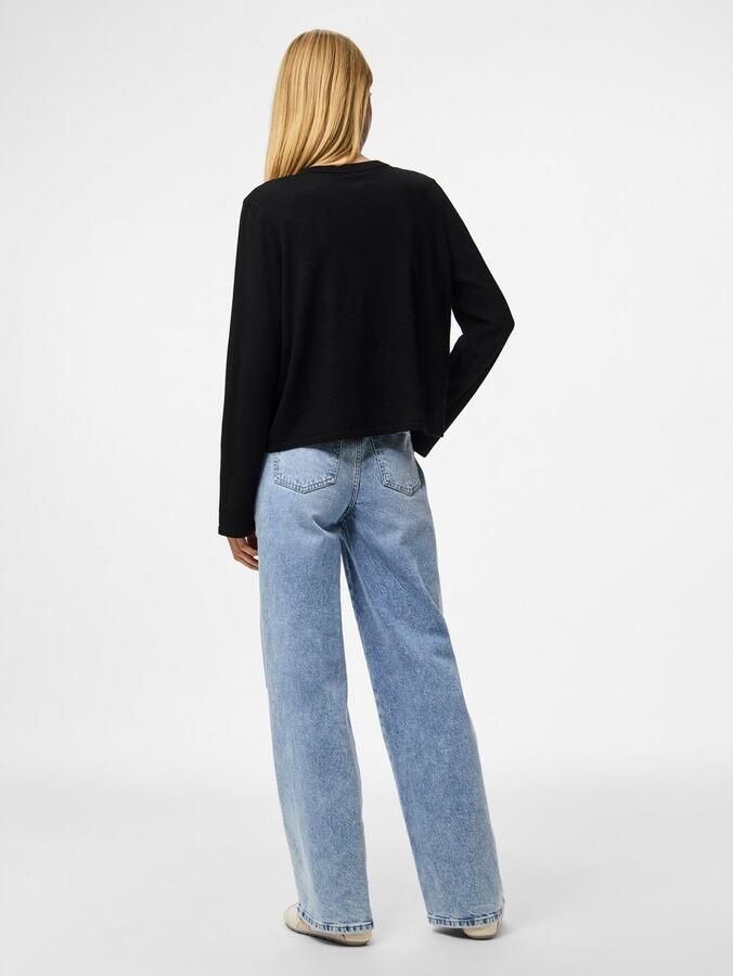 Pieces Regular fit gebreid jack van viscosemix model 'ORINA' - Foto 3