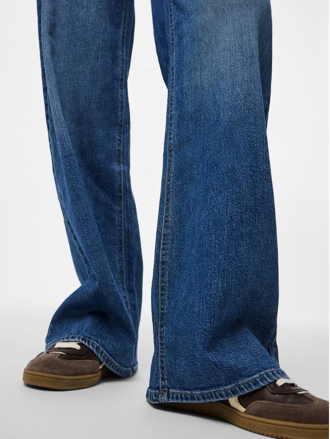 Pieces Wijde jeans PCSILKE MW WIDE JEANS MB NOOS BC