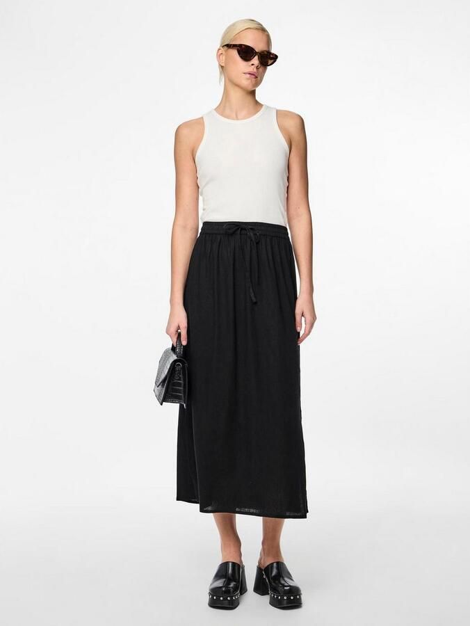 Pieces Zomerrok PCPIA MW ANKLE SKIRT WVN NOOS - Foto 2