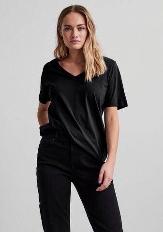 Pieces Shirt met V hals PCRIA gemaakt van katoen
