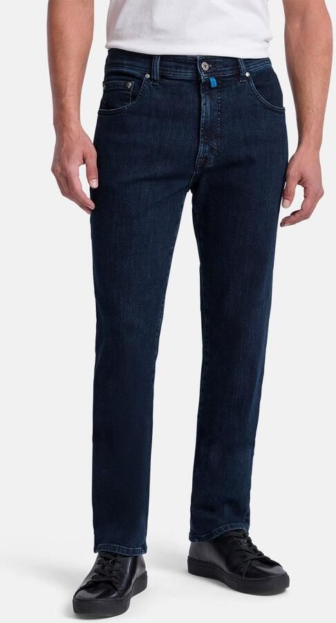 Pierre Cardin jeans blauw effen katoen met steekzakken - Foto 2