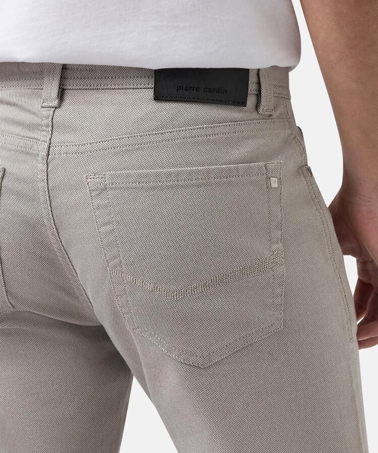 Pierre Cardin Futureflex Lyon Tapered Katoenen Broek Beige Heren - Foto 2