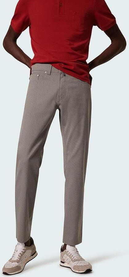Pierre Cardin Tapered Katoenen Broek met Futureflex Technologie Gray Heren - Foto 9