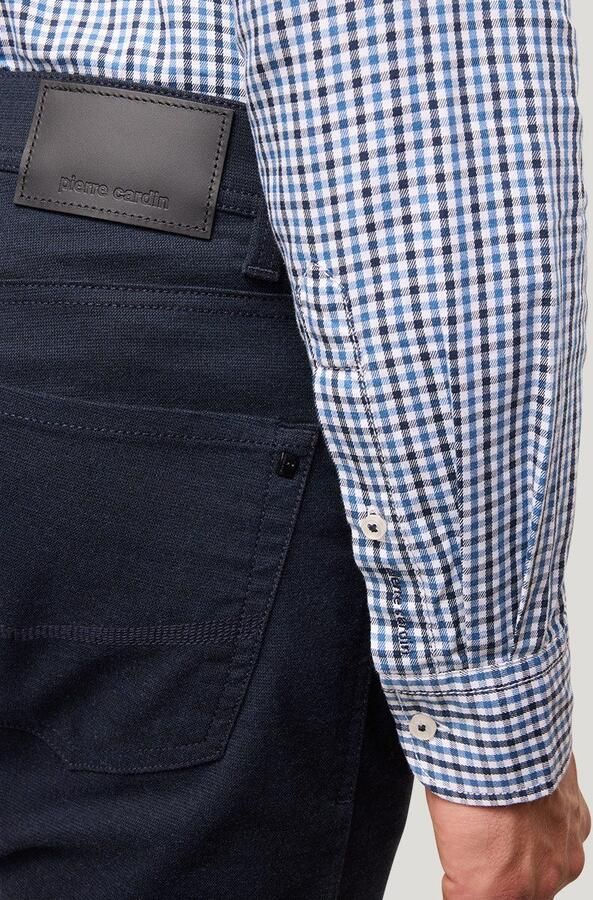 Pierre Cardin Broek Five Pocket Broek Tapered Navy