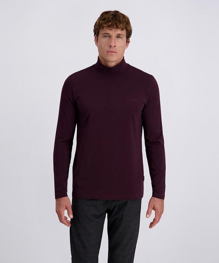 Pierre Cardin Colshirt effen katoen met stretch - Foto 5