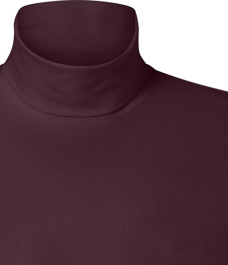 Pierre Cardin Colshirt effen katoen met stretch