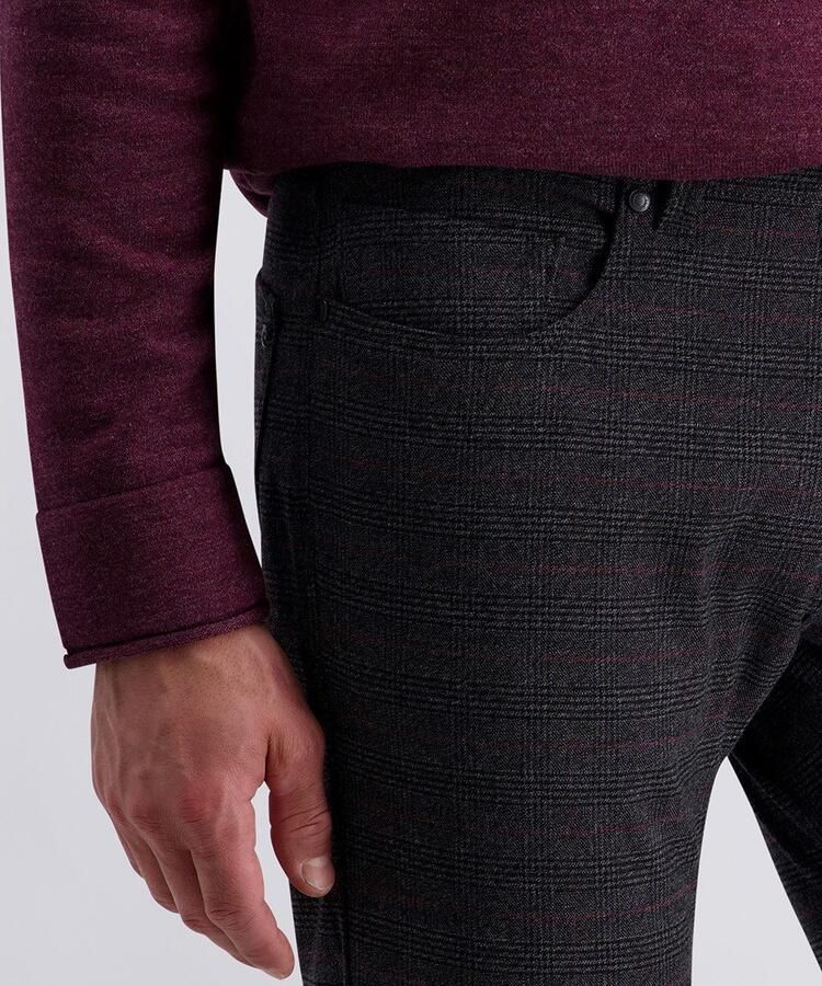 Pierre Cardin Five-pocketsbroek PC-Lyon fijn geprint