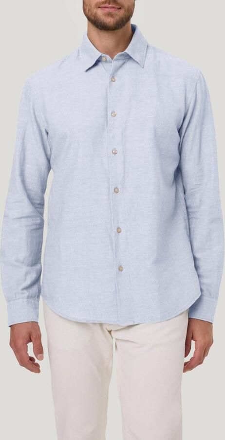 Pierre Cardin Overhemd met lange mouwen TW 106 met linnenstructuur - Foto 5