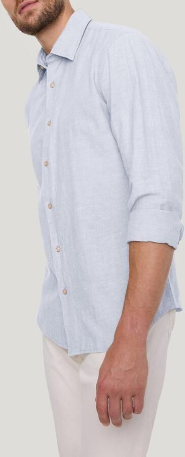 Pierre Cardin Overhemd met lange mouwen TW 106 met linnenstructuur - Foto 3