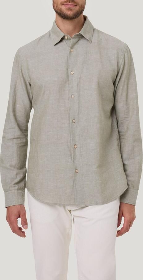 Pierre Cardin Overhemd met lange mouwen TW 106 met linnenstructuur - Foto 5