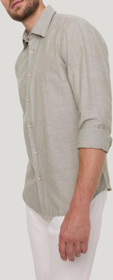 Pierre Cardin Overhemd met lange mouwen TW 106 met linnenstructuur - Foto 3