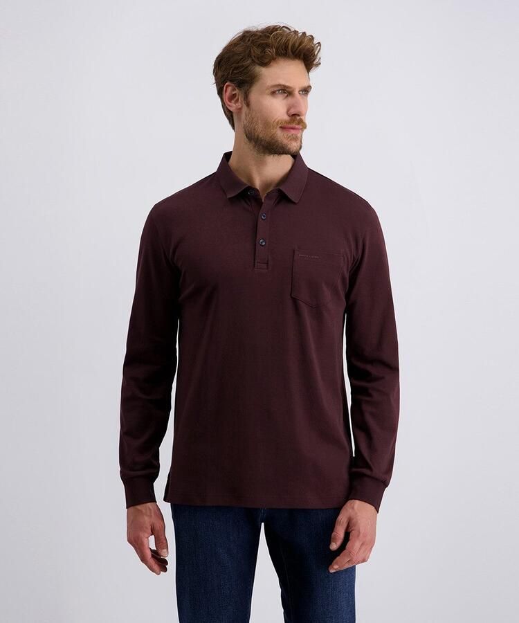 Pierre Cardin Poloshirt met lange mouwen Borstzak met merkapplicatie - Foto 7