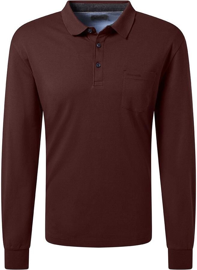 Pierre Cardin Poloshirt met lange mouwen Borstzak met merkapplicatie - Foto 6