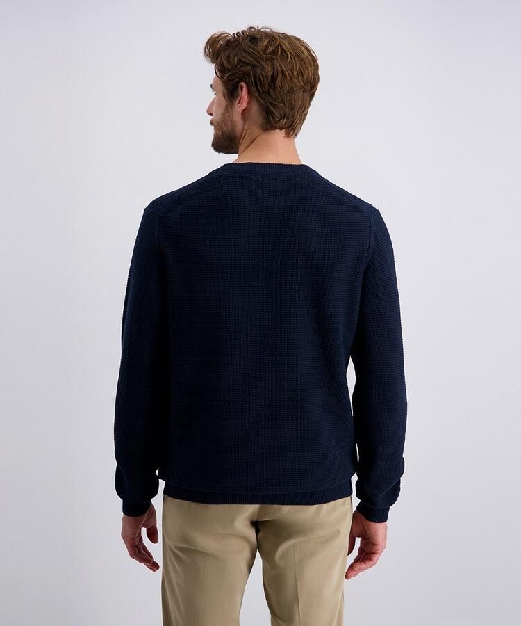 Pierre Cardin Trui met ronde hals met structuur