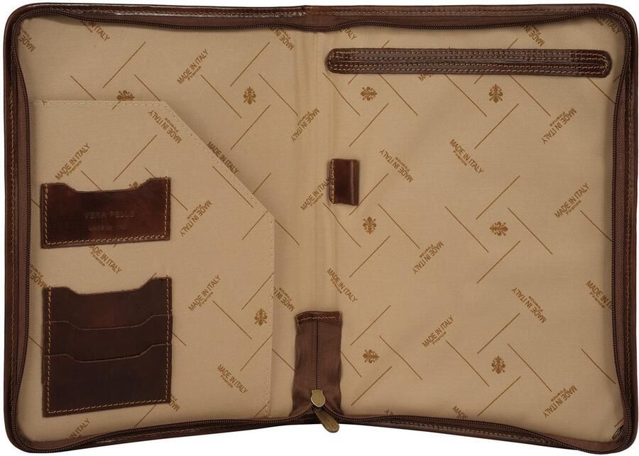 Piké Aktetas echt leer made in italy - Foto 5