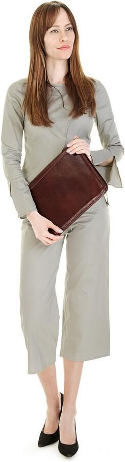 Piké Aktetas echt leer made in italy - Foto 4