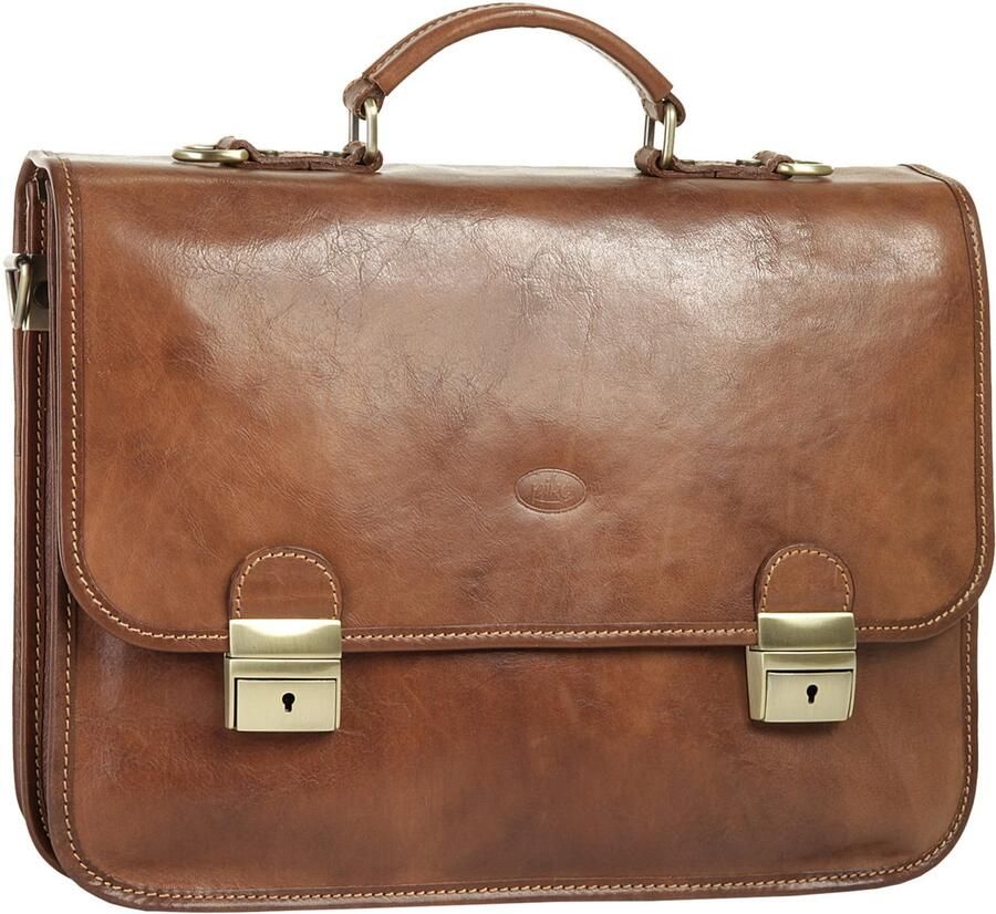 Piké Aktetas echt leer made in italy - Foto 3