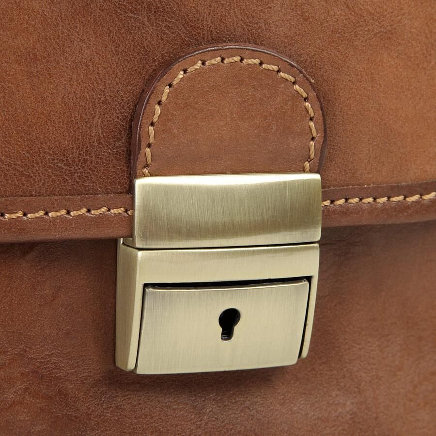 Piké Aktetas echt leer made in italy