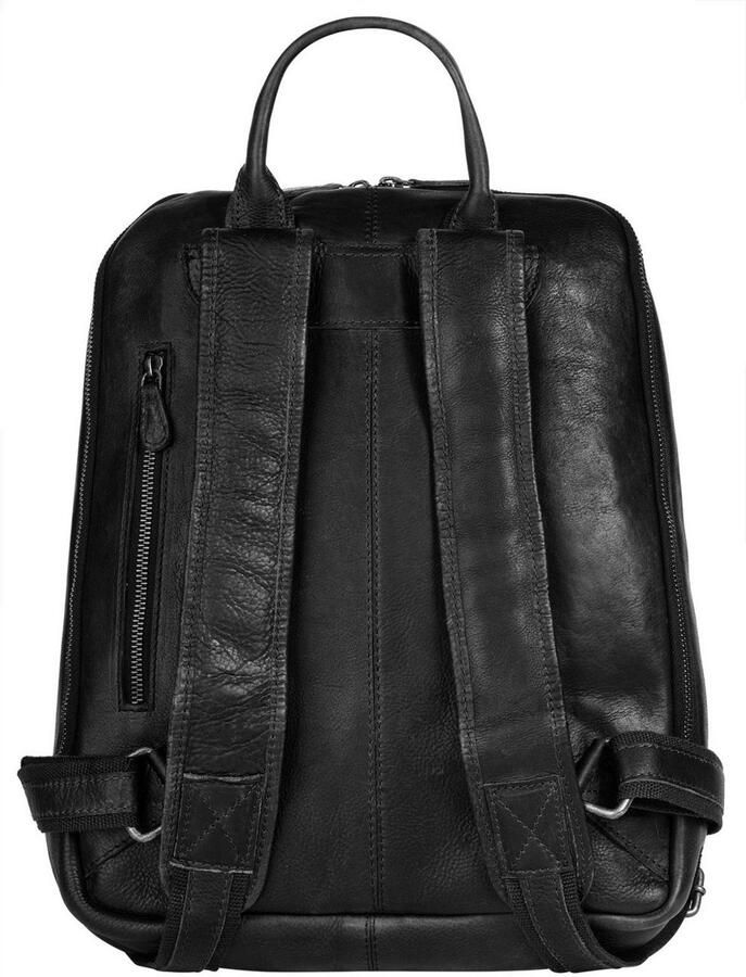 Piké Laptoprugzak echt leer made in italy - Foto 3