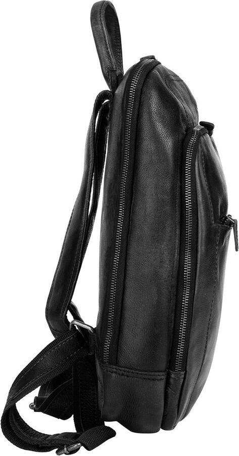 Piké Laptoprugzak echt leer made in italy - Foto 5