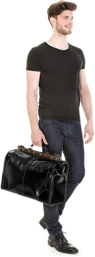 Piké Reistas LOMBARDIA GRANDE echt leer made in italy - Foto 6