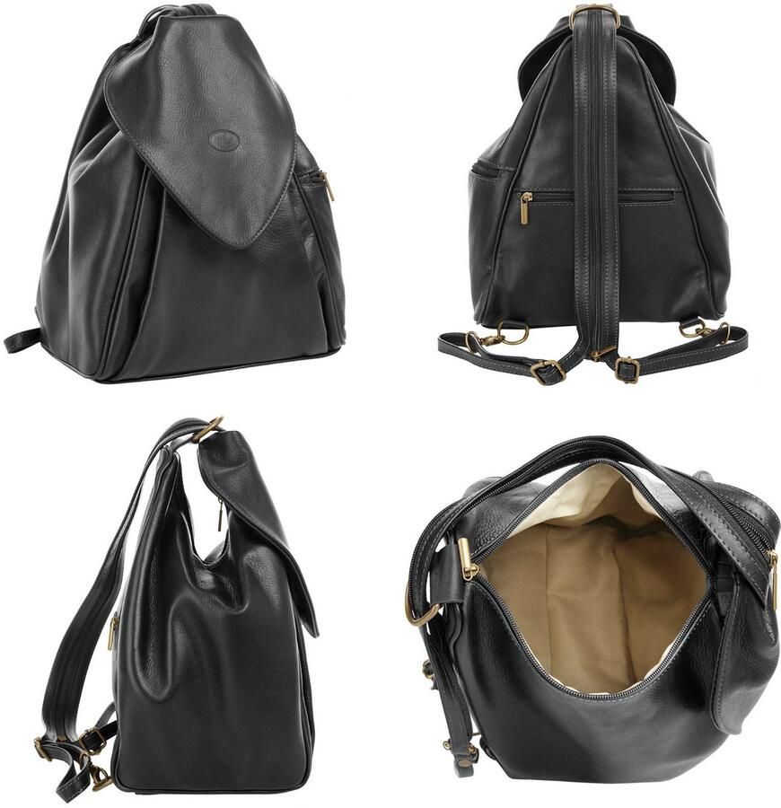 Piké Rugzak ANNA MARIA echt leer made in italy