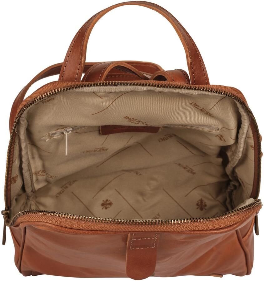 Piké Rugzak echt leer made in italy