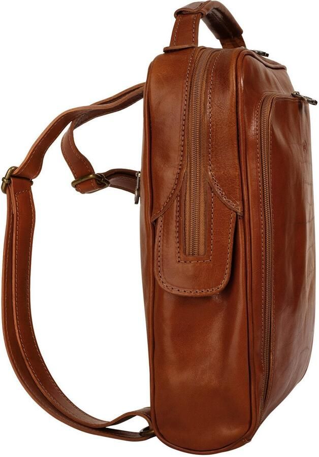 Piké Rugzak echt leer made in italy - Foto 4