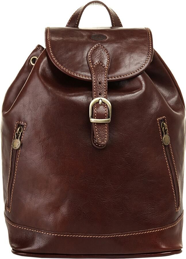 Piké Rugzak echt leer made in italy - Foto 8