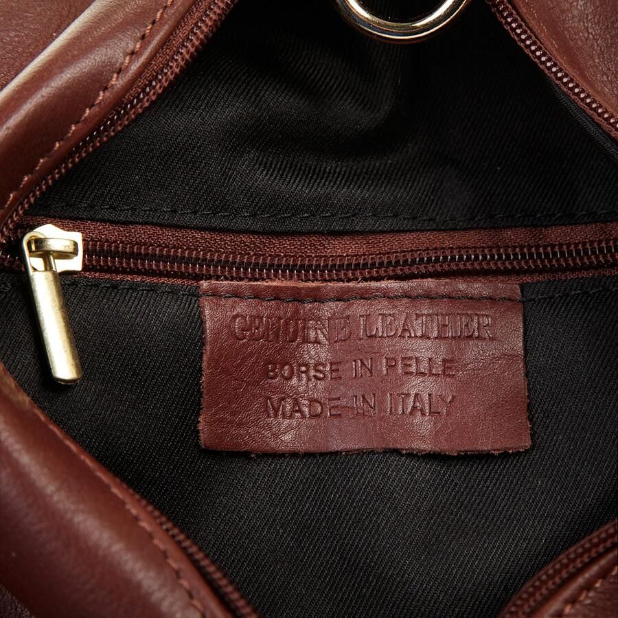 Piké Rugzak echt leer made in italy