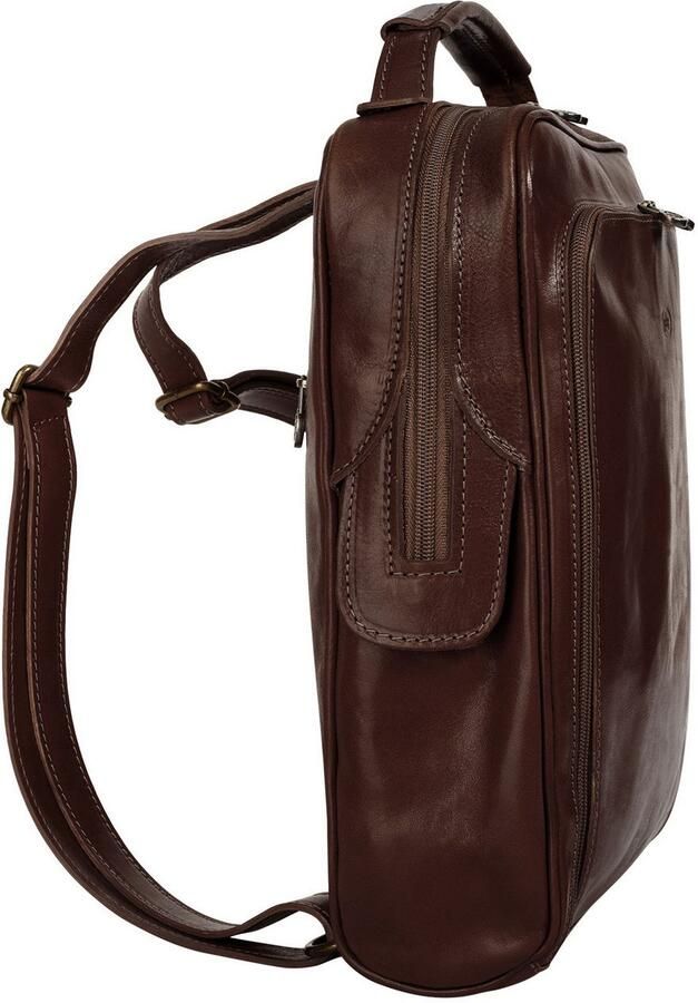 Piké Rugzak echt leer made in italy - Foto 4