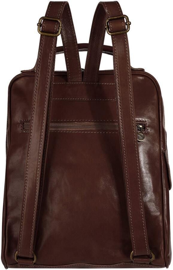 Piké Rugzak echt leer made in italy - Foto 5