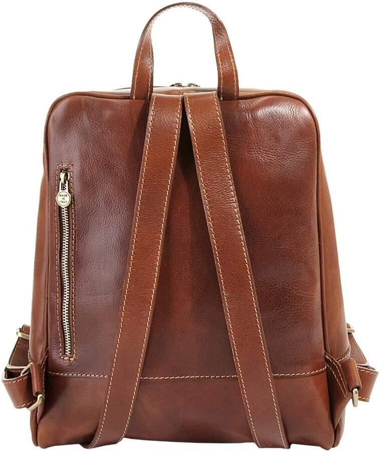 Piké Rugzak echt leer made in italy - Foto 3