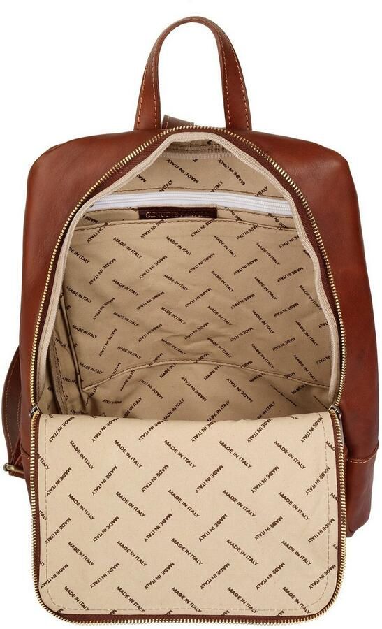 Piké Rugzak echt leer made in italy - Foto 5