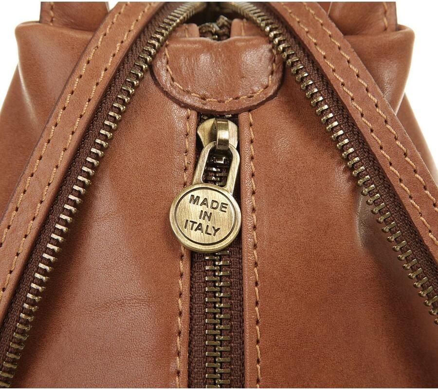 Piké Rugzak echt leer made in italy - Foto 2