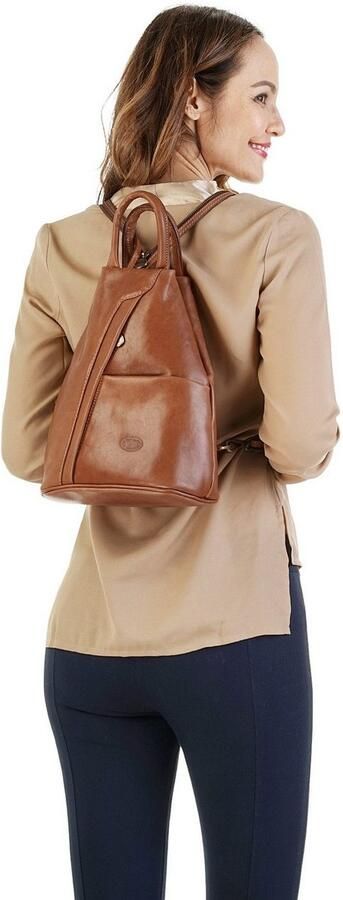 Piké Rugzak echt leer made in italy - Foto 9